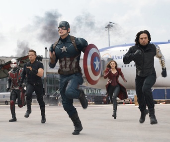 Une scène du film Captain America: Civil War