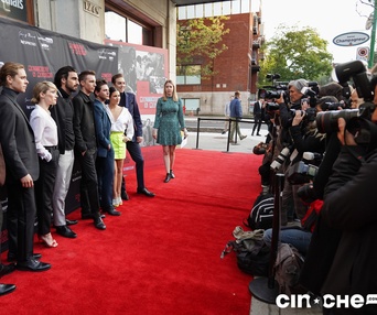 Sur le tapis rouge du film Matthias et Maxime