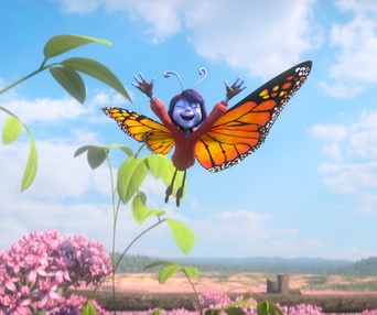 Une scène du film La légende du papillon