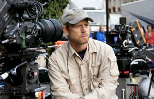 Ron Howard sur le plateau de The Da Vinci Code