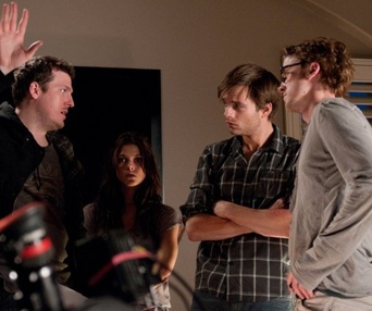 Sur le plateau du film The Apparition