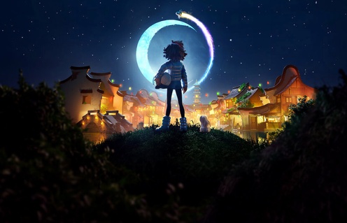 Une scène du film Over the Moon