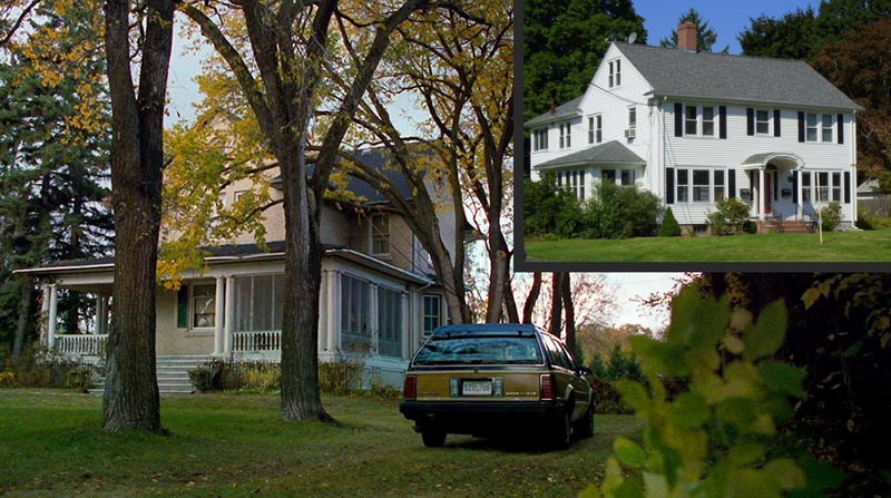 Une scène du film The Haunting in Connecticut et la maison de la famille Snedeker