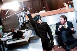 Une scène du film The Green Hornet