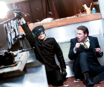 Une scène du film The Green Hornet
