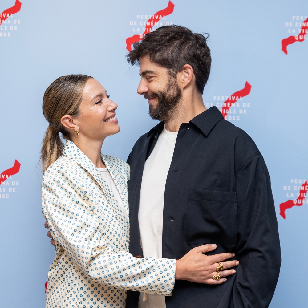 Sur le tapis rouge du film Simple comme Sylvain au FCVQ 2023