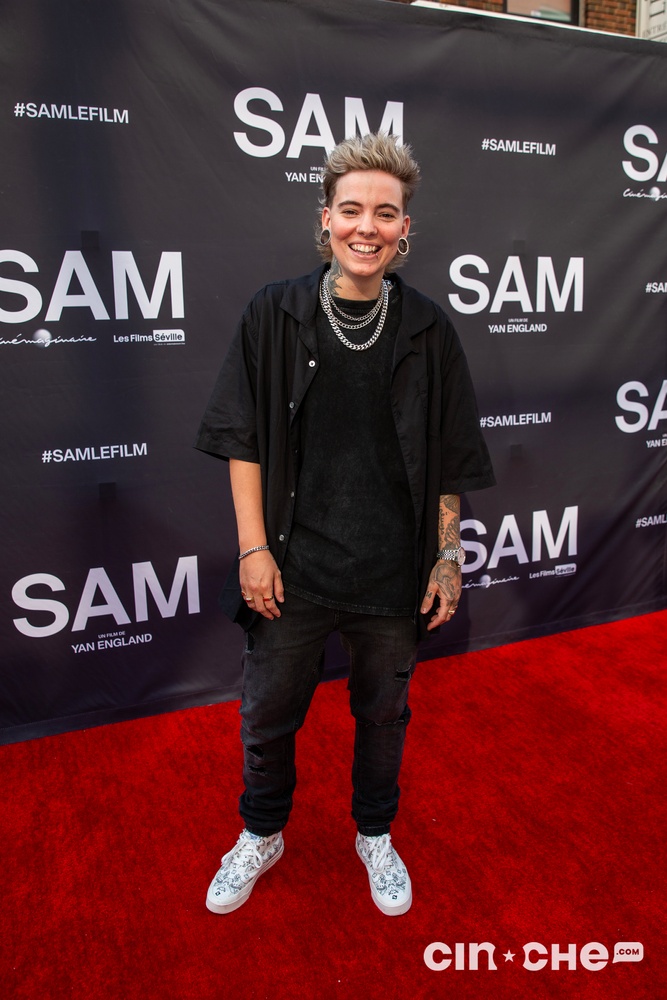Sur le tapis rouge du film Sam