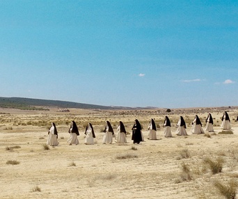 Une scène du film Le Moine