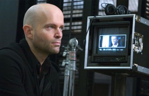 Marc Forster sur le plateau du film Quantum of Solace
