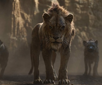 Une scène du film The Lion King