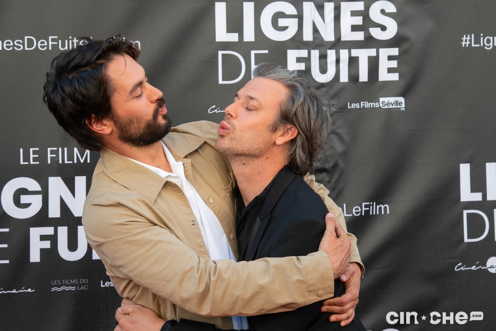 Sur le tapis rouge du film Lignes de fuite