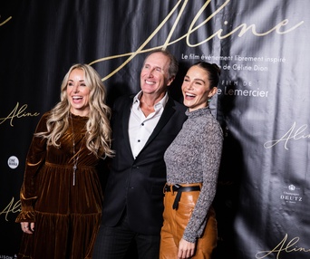 Tapis rouge du film Aline