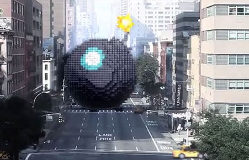 Une scène du court métrage Pixels de Patrick Jean