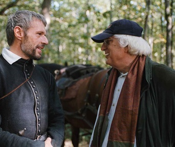 Sur le plateau du film La princesse de Montpensier