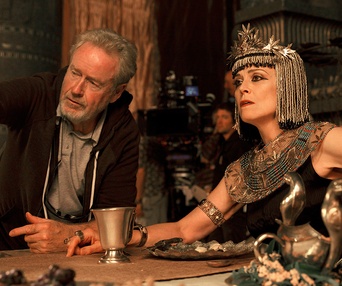 Sur le plateau du film Exodus: Gods and Kings