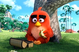Une scène du film The Angry Birds Movie