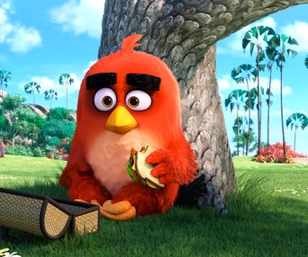 Une scène du film The Angry Birds Movie