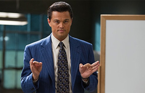 Leonardo DiCaprio dans le film The Wolf of Wall Street