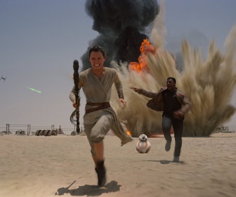 Une scène du film Star Wars: The Force Awakens