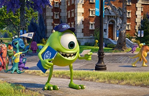 Une scène du film Monsters University