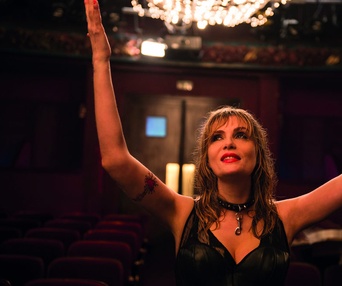 Une scène du film La vénus à la fourrure