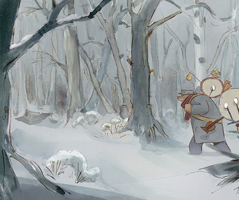 Une scène du film Ernest et Célestine