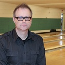 Denis Côté sur le plateau du film Curling