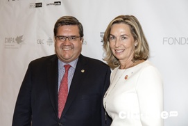 Sur le tapis rouge du film Hochelaga, Terre des âmes