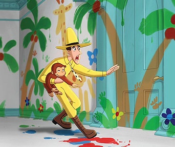 Scène du film George le petit curieux