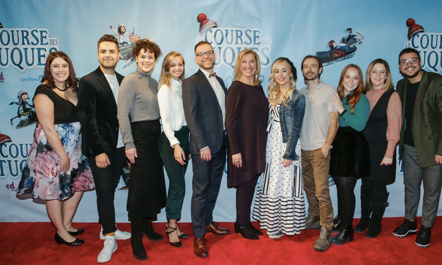 Première montréalaise de La course des tuques