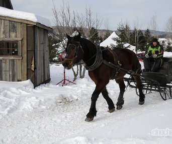 Sur le plateau du film Chasse-Galerie
