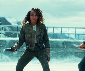 Une scène du film Jurassic World: Dominion