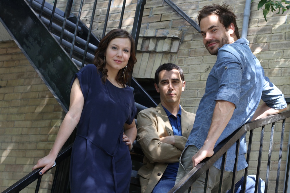 Sur la photo : Magalie Lépine-Blondeau, Sébastien Huberdeau et Steve Laplante