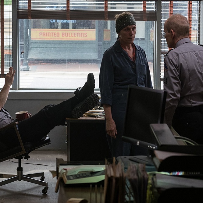 Une scène du film <em>Three Billboards Outside Ebbing, Missouri</em>