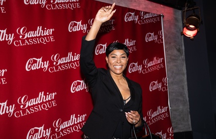 Tapis rouge de la première de Cathy Gauthier